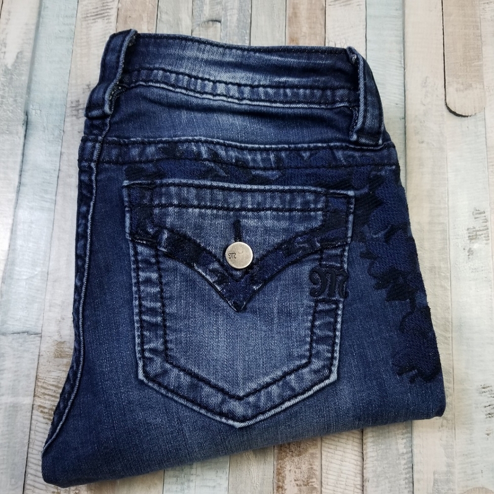 Miss Me Embroidered Signature Skinny Jeans